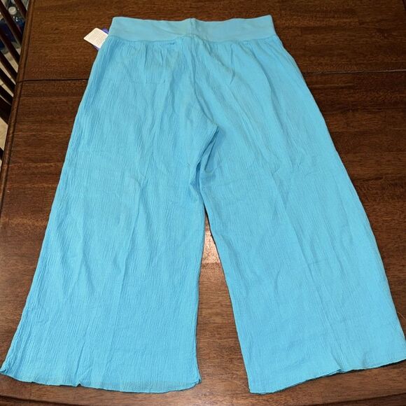 Fresh Produce Gauzy Cotton Capri Wide Leg Pants, Size Small NWT - Picture 8 of 8